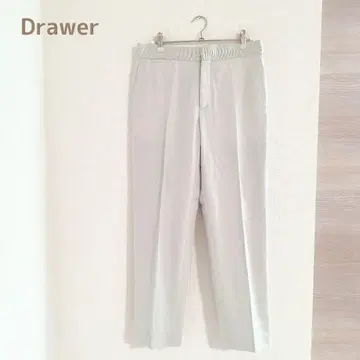 드로어 울 플라넬 베이직 팬츠 라이트 그레이 S