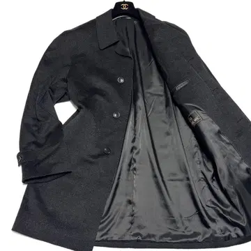 캐시미어 100% 스텐카라 코트 롱 코트 빅 사이즈 다크 그레이