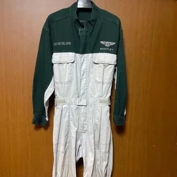 BENTLEY 그린 화이트 자수 작업복