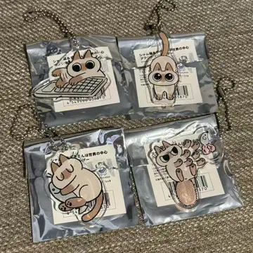 샴고양이 아즈키는 세계의 중심 아크릴 키링 4세트