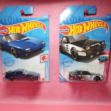 핫휠 2대 세트 RX-7 FC AE86 트레노