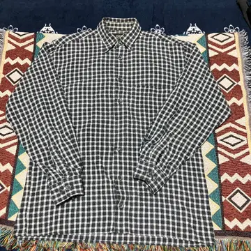 GLOBE TROTTER 90s 플란넬 셔츠 박스 실루엣 L