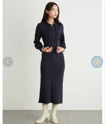 LILY BROWN 네이비 맨투맨 원피스