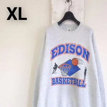 90s USA 프룻 오브 더 룸 맨투맨 그레이 농구