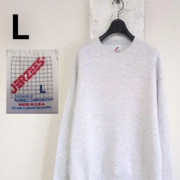 90s USA제 구제 의류 JERZEES 무지 맨투맨 플레인 그레이 L