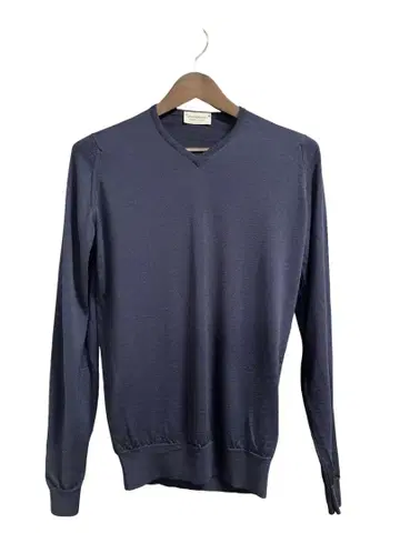 [ 새상품급 ] JOHN SMEDLEY 메리노울 니트 M 사이즈 네이비