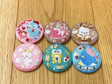 자수 캔뱃지 산리오