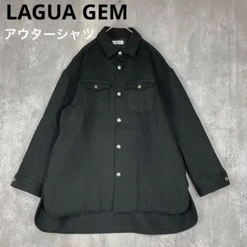 LAGUA GEM 러그 셔츠 자켓 아우터 코트 블랙 겨울