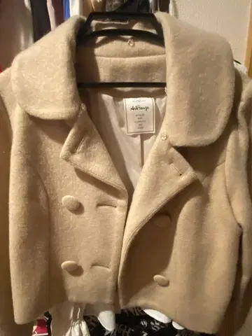 앙크루즈 Ank Rouge 퍼 숏코트 베이지