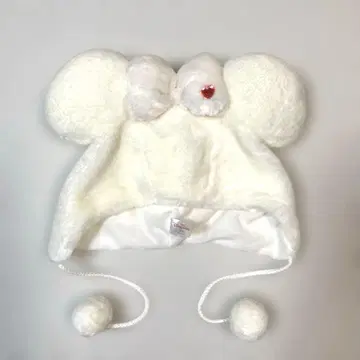 디즈니 미니 팬캡 화이트 라메