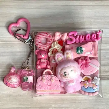 가챠 파우치 핑크 몬스터 스위츠