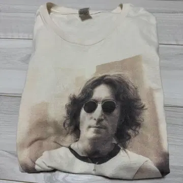 USA T셔츠 존 레논 아메카지 그런지 분위기