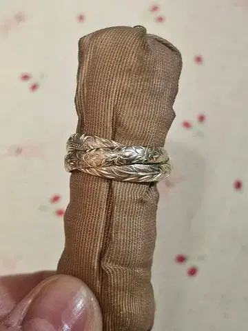 실버 하와이안 주얼리 3연 반지