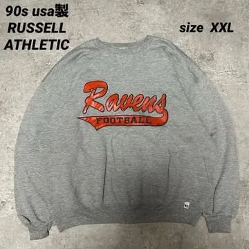 90s usa제 러셀 NFL Ravens 맨투맨 XXL 그레이