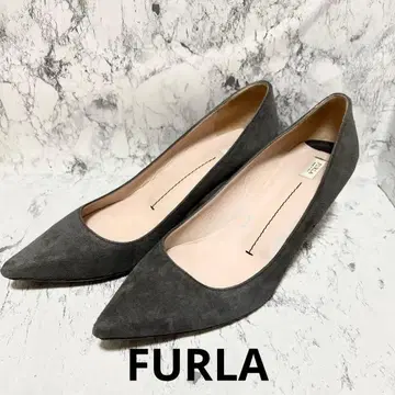 FURLA 훌라 스웨이드 스틸레토 펌프스 그레이