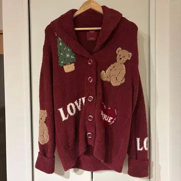 GELATO PIQUE 버건디 가디건