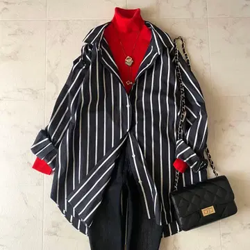 최근, 새상품급 프레임워크 THOMAS MASON 스트라이프 셔츠