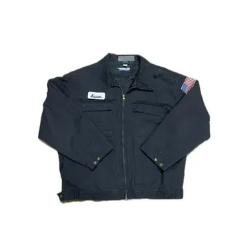 90s SPORTS MASTER 워크 자켓 두꺼운 원단 블랙 L