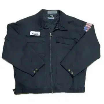 90s SPORTS MASTER 워크 자켓 두꺼운 원단 블랙 L