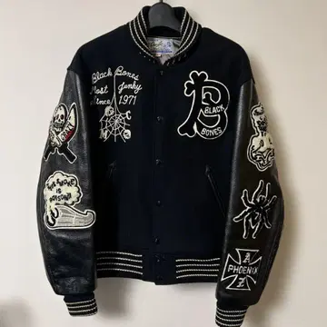 Whitesville 바시티 자켓 40 블랙 컨디션 최상