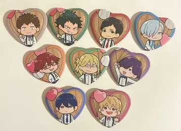 전 9종 세트 망각 배터리 하트형 캔뱃지