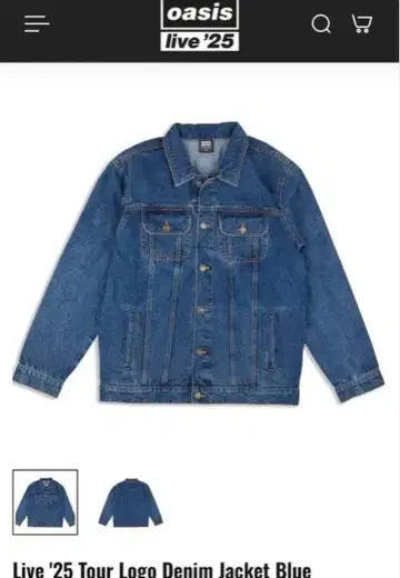 오아시스 Live '25 투어 로고 데님 재킷