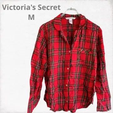 빅토리아 시크릿 [ M ] 레드 체크 긴팔 셔츠