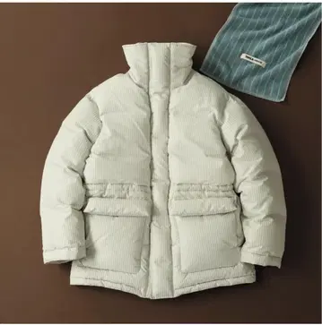 [ AURALEE x TEKLA ] STRIPE DOWN JACKET