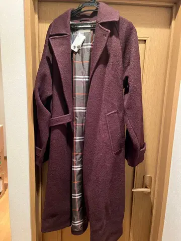 shiki Tokyo 오버 사이즈 타이 로켄 코트