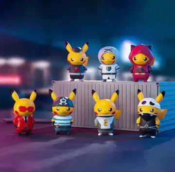 단원 놀이 피카츄 악의 조직 피규어 세트 포켓몬