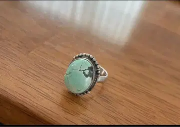 터콰이즈 실버 반지 반지 빈티지 특대형