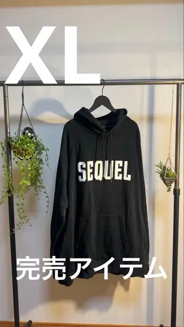 SEQUEL 오버 사이즈 후드티 블랙