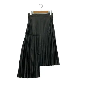 디지트 d'zzit 비대칭 플리츠 스커트 여성용