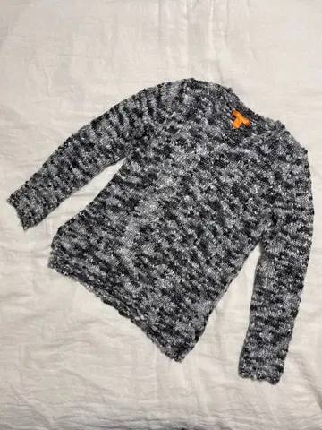 JOE FRESH 크루넥 그레이 계열 긴팔 니트 스웨터 M