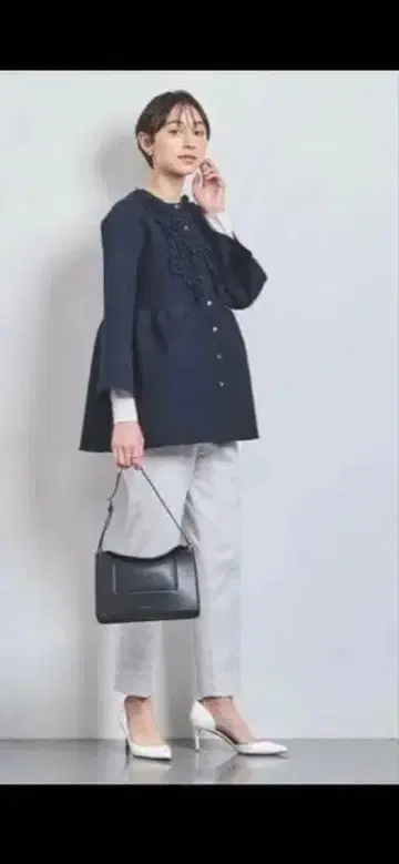 유나이티드 애로우즈 미니 프릴 니트