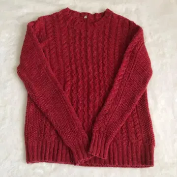 무인양품 스웨터 케이블 니트