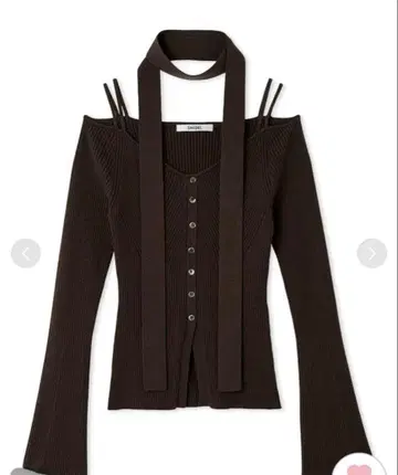 스나이델 새상품 태국 포함 니트 풀오버 브라운