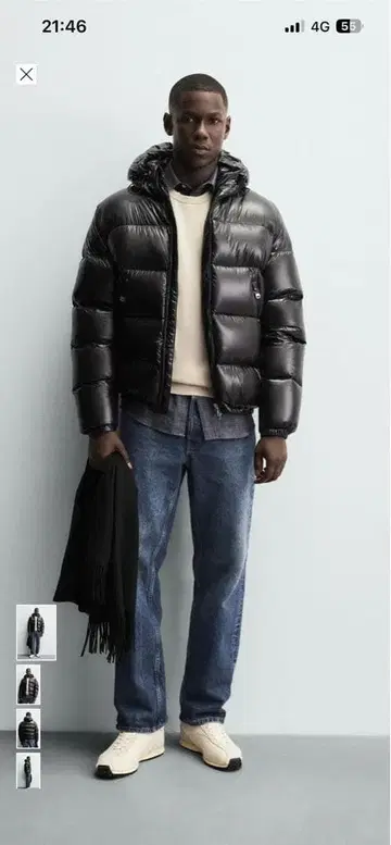 새상품급 ZARA 다운 자켓 퍼프 자켓