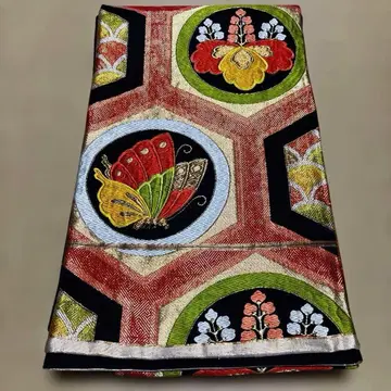 육통 후쿠로 오비 순수 실크 당조