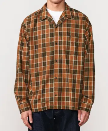 195,800원 Gymphlex 오픈 카라 셔츠 자켓 체크 MEN