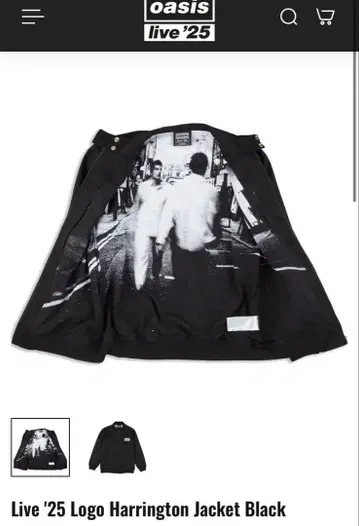Oasis Live '25 로고 해링턴 재킷