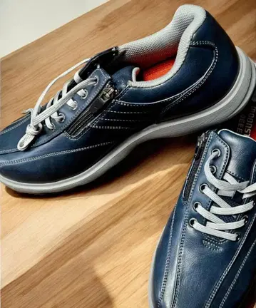 무료배송/미사용 새상품 워킹화 NAVY 가죽 캐주얼 4E