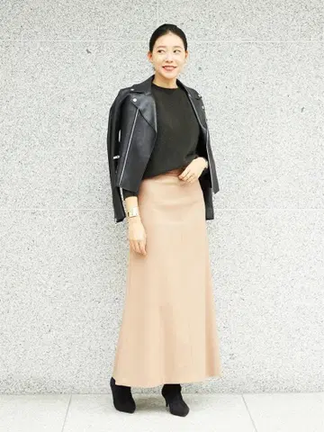 ASTRAET 플레어 롱 스커트