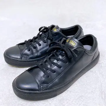 컨버스 올스타 쿠페 OX 가죽 스니커즈 23.5cm 블랙