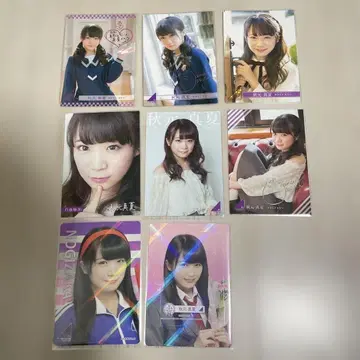 아키모토 마나츠 노기자카46 하이스쿨 카드 8장 세트