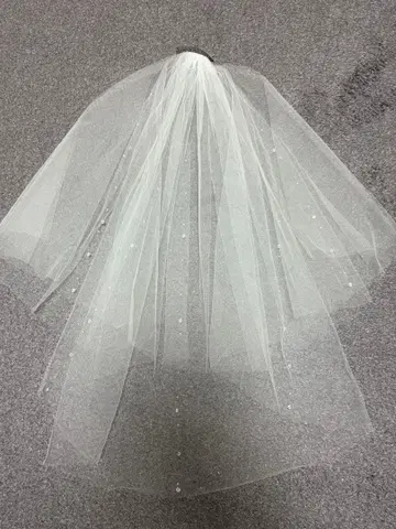 비즈 장식 베일 & 장갑