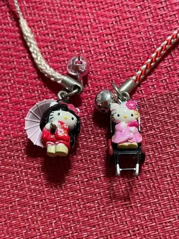 지역 한정 키티 교토 한정판 스트랩 세트