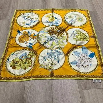 [미사용 새상품] 마니푸리 manipuri 실크 스카프 일본제