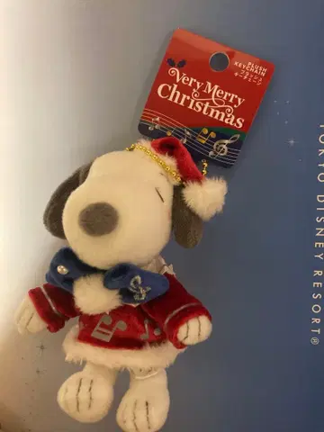 USJ 유니버셜 플러시 키체인 크리스마스 스누피