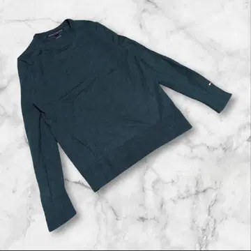 [ 타미힐피거 ] ( S ) 니트 스웨터 프리미엄 울 엘보 패치